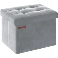 Songmics Rahi säilytyslokerolla 31x41x31cm, harmaa
