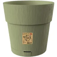 Stefanplast Istutusruukku alusella Ethica Ø 30 x 29cm oliivinvihreä