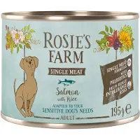 Rosie's Farm 6x915g Single Meat Adult kala & riisi koiran märkäruoka