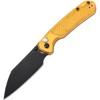CJRB Pyrite Light J1945-AMB PVD AR-RPM9, Ultem, pocket knife
