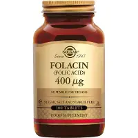 Solgar Foolihappo (Folic Acid) 400 µg, 100 tabl.