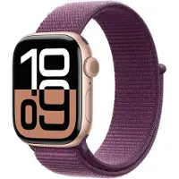 Apple Watch Series 10 GPS + Cell 42 mm ruusukulta alum, luumu Sport Loop
