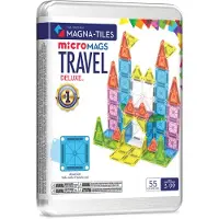 Magna-Tiles Magneettisetti - 55 Osaa - Deluxe Travel Setti + Mic - - OneSize - Magneettiset lelut