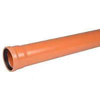 Nordisk Wavin PVC-kloakrør 160x1000mm SN8 - enkeltlagsrør, EN1401. Wavin