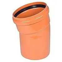 Wavin 400 mm 15 gr. PVC viemärin taivutusputki