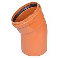 Wavin 250 mm 30 gr. PVC viemärin taivutusputki