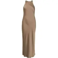 Vila Viravenna S/L Ankle Dress - Noos/Oc - Brown - 44