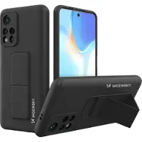 Wozinsky Jalkatuki silikonikuori jalkatuki Xiaomi Redmi Note 11S / Note 11 -puhelimelle, musta