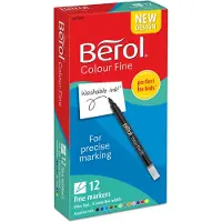Newell Colour Fine Tip 12 kpl (3 vuota+)