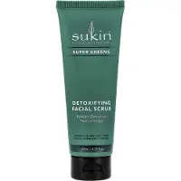 Sukin SUPER GREENS Detoxifying kasvojen kuorinta 125ml