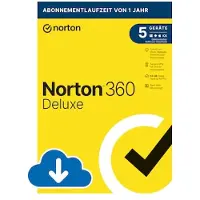 Norton 360 Deluxe | Turva 5 laitteelle | Vuositilaus | 50 GB pilvitallennustilaa mukana