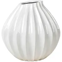 Broste Copenhagen - Wide Maljakko M 25x25 cm Ivory