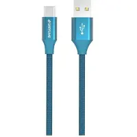 GreyLime Letitetty USB-A / USB-C Kaapeli - 2m - Sininen