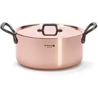 De Buyer Prima Matera Tradition 6342-28 copper stewpan 28 cm