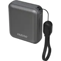 Dudao Tehopankki 10000mAh 22.5W USB-C USB-C-kaapelilla - harmaa - harmaa