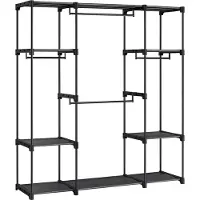 Songmics Helppo koota vaatekaappi 43 x 151 x 166 cm, musta
