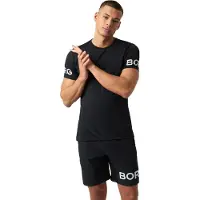 Björn Borg Men's Borg T-Shirt Black Beauty/Red Black Beauty/Black XXL