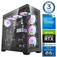 INTOP Tietokone AQUA i5-14400F 32GB DDR5 1TB SSD M.2 NVME RTX5070Ti 16GB WIN11Pro