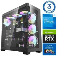 INTOP Tietokone AQUA i5-14400F 64GB DDR5 1TB SSD M.2 NVME RTX5070Ti 16GB no-OS