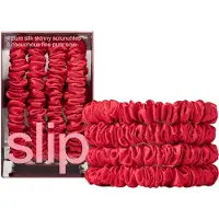 Slip Pure Silk Skinny Scrunchies Red Hiuslenkki 4 kpl
