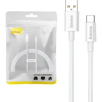 Baseus Cable USB do USB-C Superior 100W 1.5m (white)