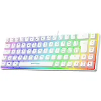 Deltaco GAMING – DK240 CH White Membrane 60% Keyboard semi transparent case (GAM-158-W-CH)