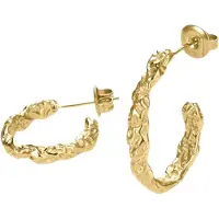 Sistie2ND Lana Creoles Medium Gold Plated 25 mm