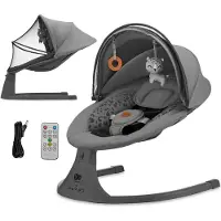 Kinderkraft Lapsenvahti - Lumi Swing Tummanharmaa