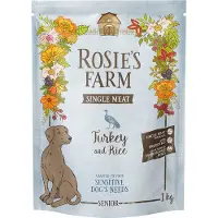 Rosie's Farm 12kg Single Meat Senior kalkkuna & riisi koiran kuivaruoka