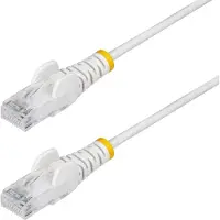 StarTech.com U/UTP Cat6 Slim laitekaapeli, LSZH, 15m, valkoinen