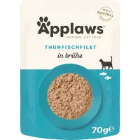 Applaws 24x70g Natural liemessä tonnikalafilee kissan märkäruoka