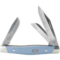 Buck Stockman Blue Nickel Silver