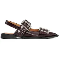 Ganni Feminine Buckle -ballerinat