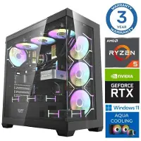 INTOP Tietokone AQUA Ryzen 5 7600X 64GB DDR5 1TB SSD M.2 NVME RTX5070Ti 16GB WIN11Pro