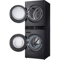 LG WT1210BBF kuivaava pyykinpesukone, musta