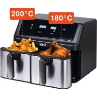 Eldom Öljyttömä Friteuse IK1500 9L, 2000W Dual Crisp