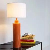 PR Home Pöytävalaisin Solo, Keltainen/oranssi, Olohuone/ruokailutila, Tekstiili/kangas/silkki, Moderni