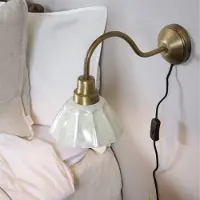 PR Home Seinävalaisin Ester, Messinki/kulta, Olohuone/ruokailutila, Metalli, Vintage