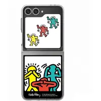 Samsung Galaxy Z Flip6 ja Flip7 FE Keith Haring Photo Flipsuit Card Yellow