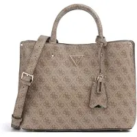 GUESS Käsilaukku 'MERIDIAN II GIRLFRIEND SATCHEL' ruskea / vaaleanruskea