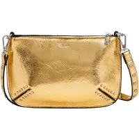 Pepe Jeans for woman. PL031661 Valeria Glimmer golden handbag (OSFA), Casual, Polyurethane