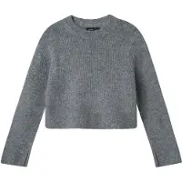 LMTD Nlfkleave Ls Short Knit Noos - Grey - 158-164