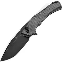 Kansept Knives Hellx Framelock D2 Blk Mic