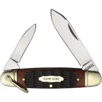 Marbles 2 Blade Folder Brown Bone