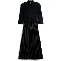 Tommy Hilfiger Slim 5X2 Rib Mix Midi Drs - Black - XXL