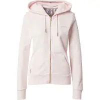 Superdry for woman. W2012477A Essential Logo Zip Sweatshirt light pink (S), Casual, Cotton