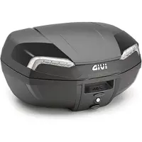Givi TOPCASE E46 RIVIERA MONOLOCK-LEVY 46L Musta/hopea sininen