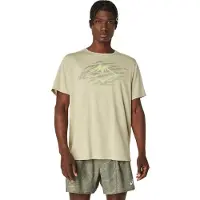 Asics Fujitrail Logo Ss Top - Beige - S