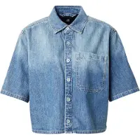 G-Star for woman. D26800-D252-H453 Shirt Boxy 1 Pocket blue (S), Casual, Cotton, Short sleeve