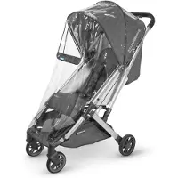 UPPAbaby Minu ja Minu V2 -sadesuoja/veden- ja tuulenpit v suoja/hengitt v muotoilu/nopea kiinnitys/helppo p sy lapseen